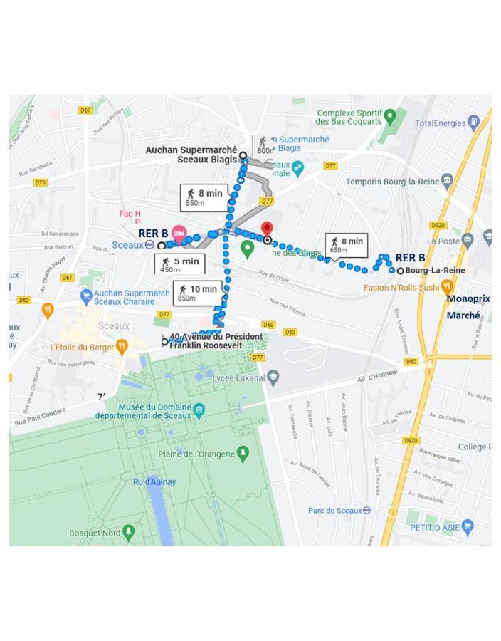 Apartment 3 Private Shared Flat In A At Sceaux 600m Rer B Direct To Notre-dame *