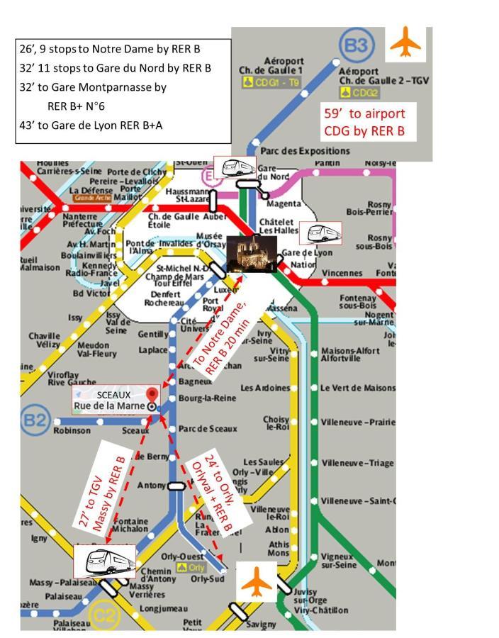 3 Private Shared Flat In A At Sceaux 600m Rer B Direct To Notre-dame Apartment
